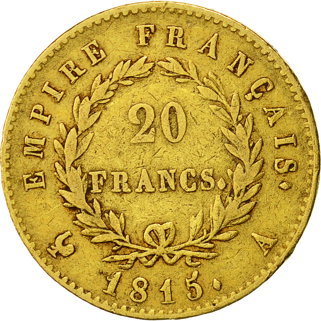 Coin, France, 20 Francs, 1815, Paris, EF(40-45), Gold, KM:705.1, Gadoury:1025a