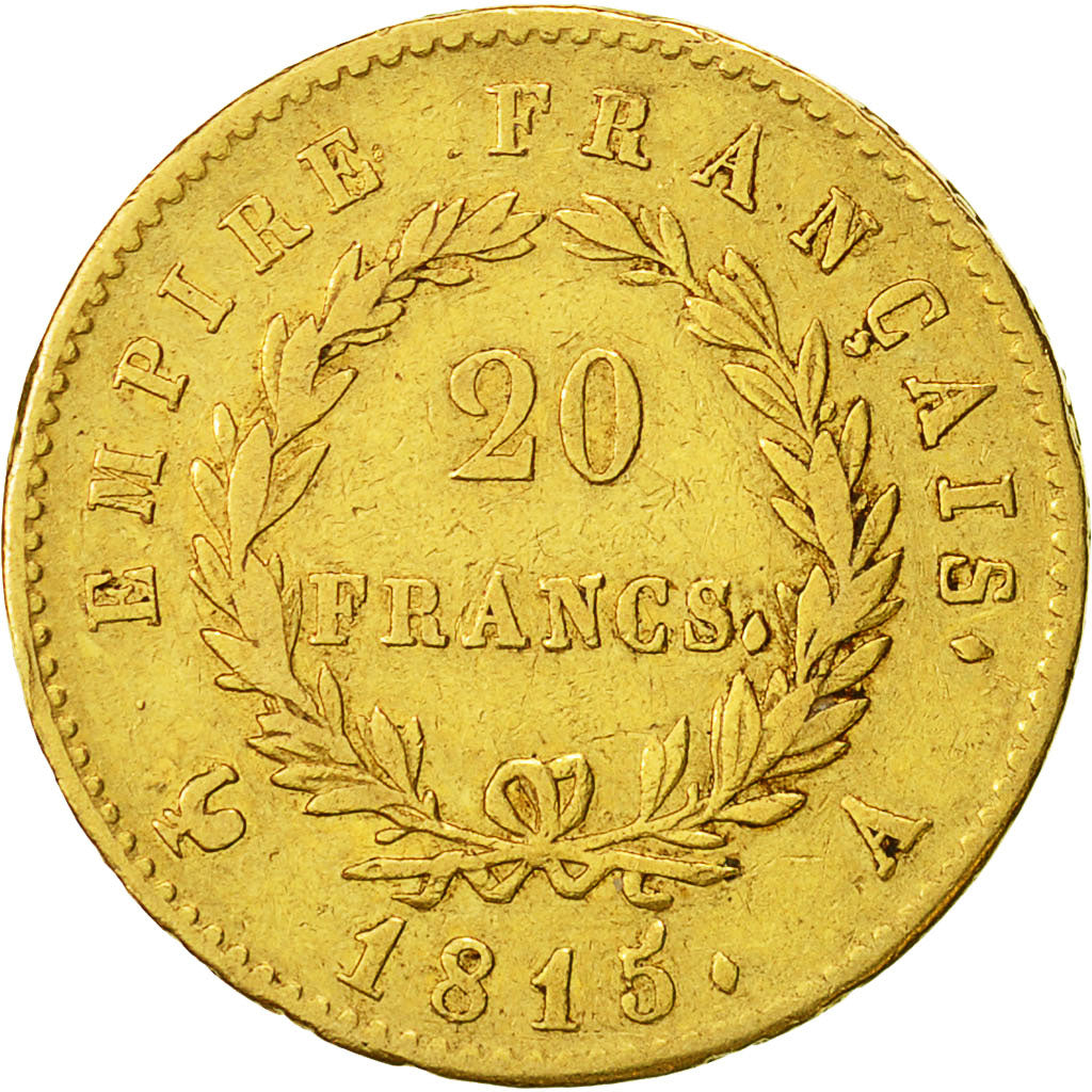 Coin, France, 20 Francs, 1815, Paris, EF(40-45), Gold, KM:705.1, Gadoury:1025a