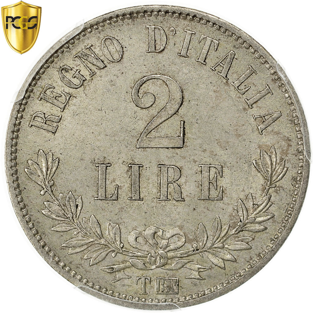 Monnaie, Italie, Vittorio Emanuele II, 2 Lire, 1863, Torino, PCGS, MS62, SUP+