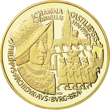 Belgium, Medal, 100 Euro, Johanna Castiliensis, 1996, MS(65-70), Gold