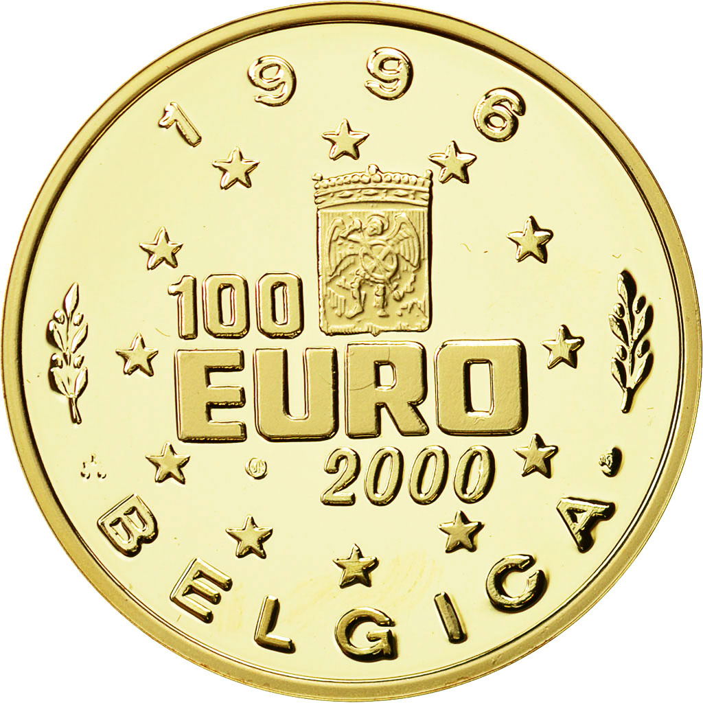 Belgium, Medal, 100 Euro, Johanna Castiliensis, 1996, MS(65-70), Gold