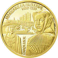 Belgio, Medal, Euro, Margareta Austriae, 1997, FDC, Oro