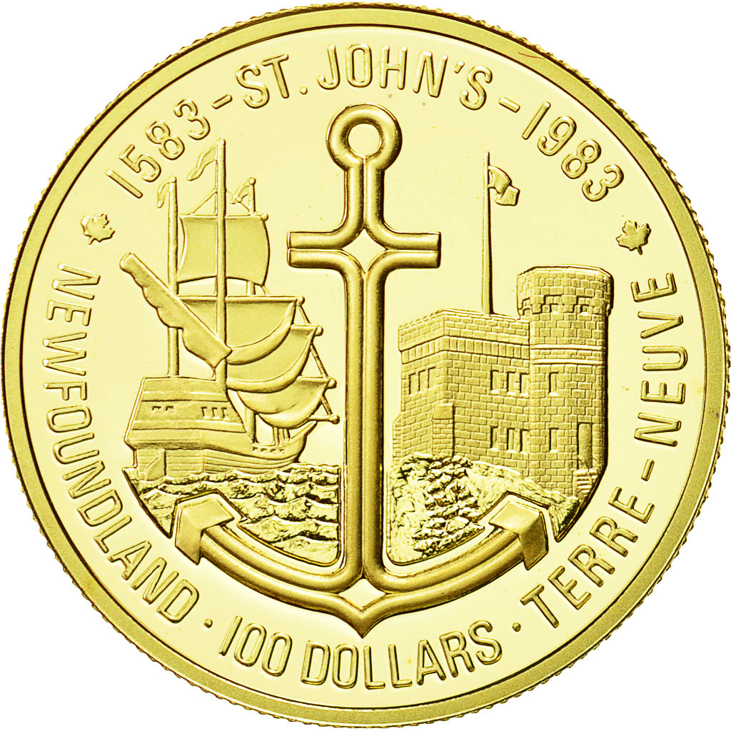 Coin, Canada, Elizabeth II, 100 Dollars, 1983, Royal Canadian Mint, Ottawa