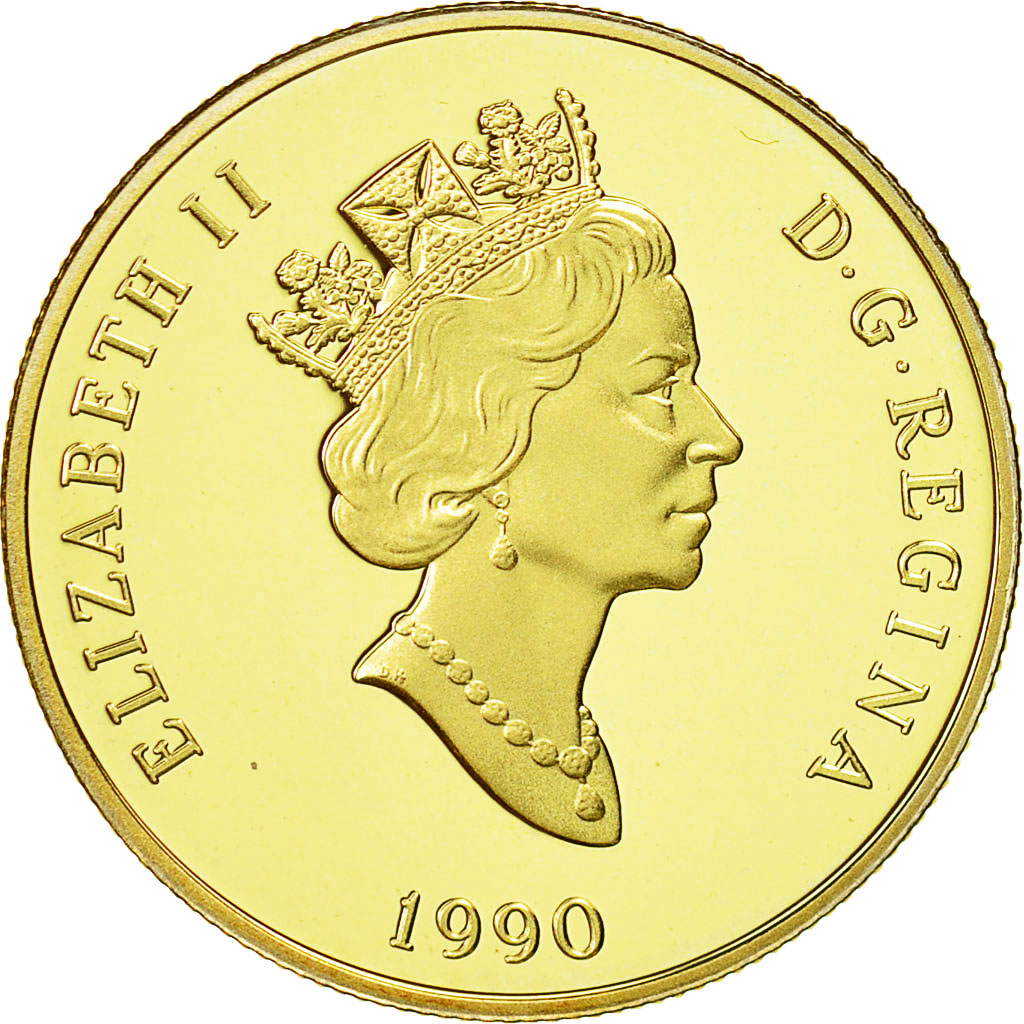 Coin, Canada, Elizabeth II, 100 Dollars, 1990, Royal Canadian Mint, Ottawa