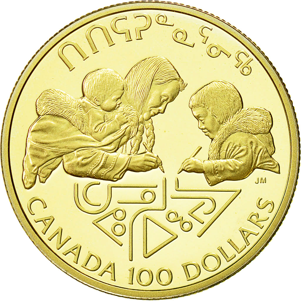 Coin, Canada, Elizabeth II, 100 Dollars, 1990, Royal Canadian Mint, Ottawa