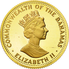 Coin, Bahamas, Elizabeth II, 100 Dollars, 1988, MS(65-70), Gold, KM:125