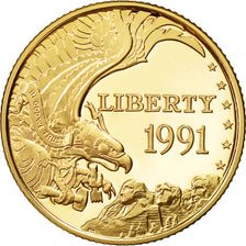 Coin, United States, $5, Half Eagle, 1991, U.S. Mint, West Point, MS(65-70)