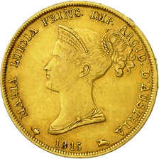 Coin, ITALIAN STATES, PARMA, Maria Luigia, 40 Lire, 1815, Parma, EF(40-45)
