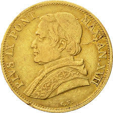 Coin, ITALIAN STATES, PAPAL STATES, Pius IX, Scudo, 1862, Roma, EF(40-45), Gold
