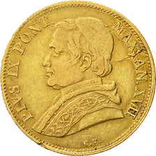 Münze, Italien Staaten, PAPAL STATES, Pius IX, Scudo, 1862, Roma, SS, Gold