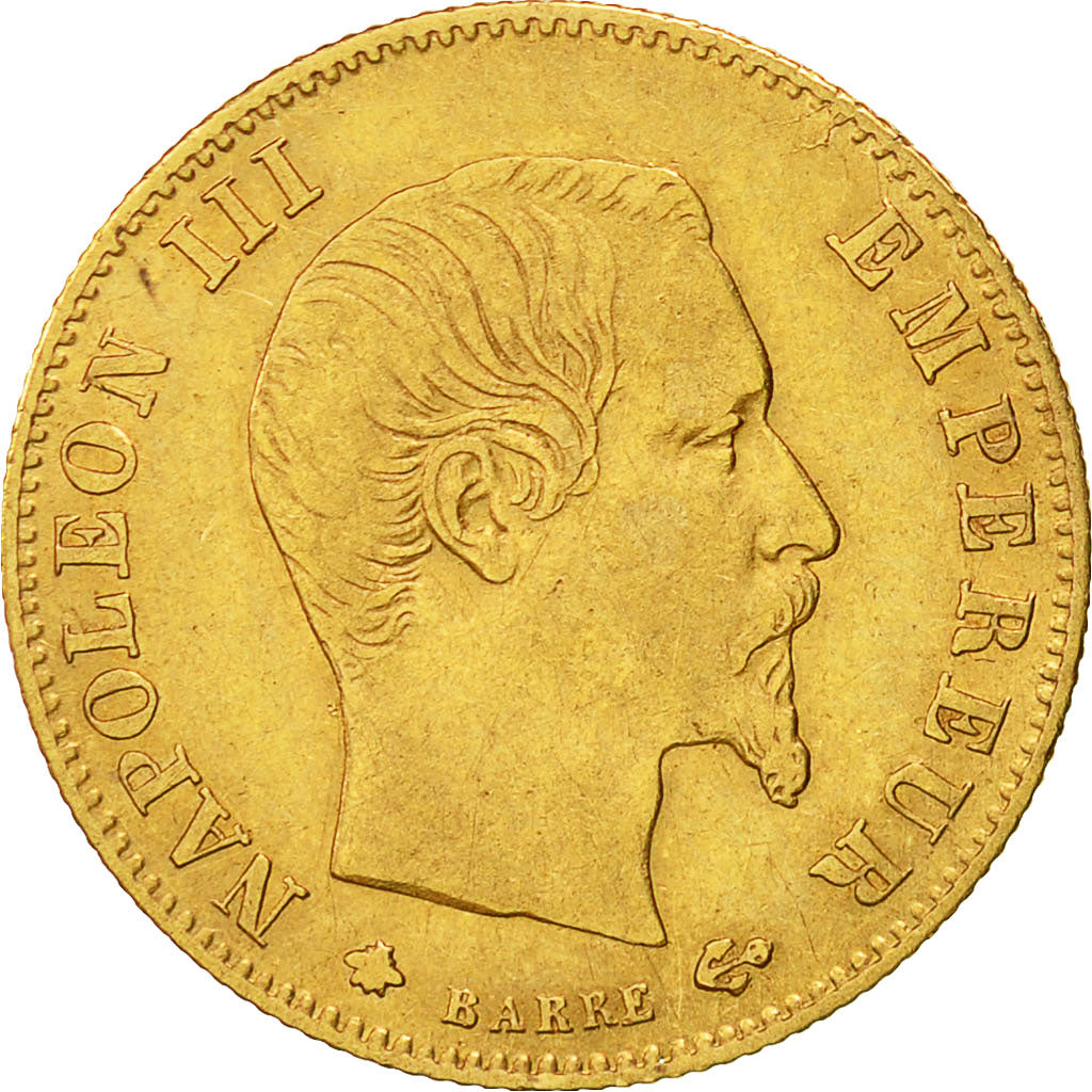 Munten, Frankrijk, Napoleon III, Napoléon III, 5 Francs, 1860, Strasbourg, FR+