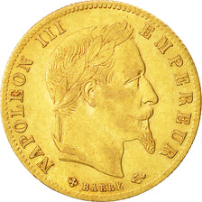 Moneta, Francia, Napoleon III, Napoléon III, 5 Francs, 1866, Strasbourg, BB+