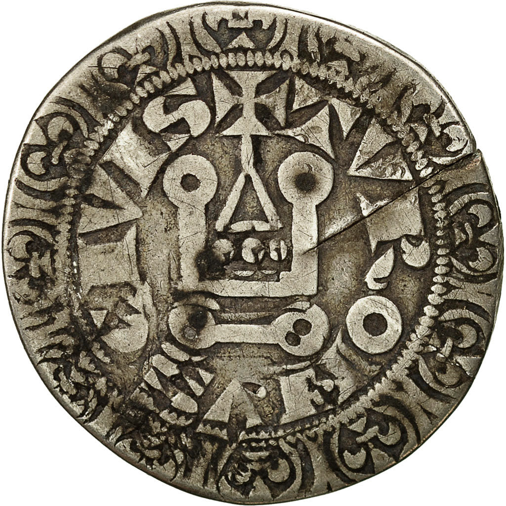 Monnaie, France, Louis IX, Gros Tournois, TB+, Argent, Duplessy:190c