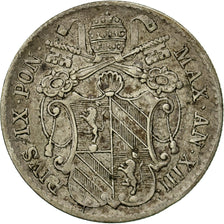 Monnaie, États italiens, PAPAL STATES, Pius IX, 5 Baiocchi, 1858, Roma, TTB