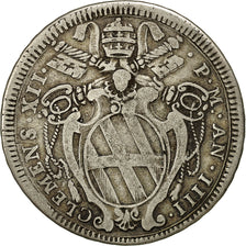Coin, ITALIAN STATES, PAPAL STATES, Clement XII, Testone, 30 Baiocchi, 1734
