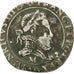 Moneta, Francia, Henri III, Franc au Col Fraisé, 1583, Toulouse, MB+, Argento