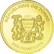 Coin, Chad, Marie Curie, 3000 Francs, 2017, MS(65-70), Gold