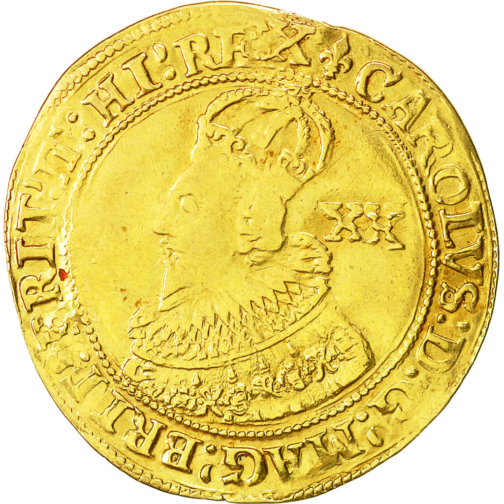 Coin, Great Britain, Charles I, Unite, Tower, EF(40-45), Gold, KM:150