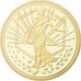 France, Medal, Anniversaire Ve République, Semeuse, 2008, MS(65-70), Gold
