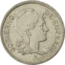 Munten, SPAANSE BURGEROORLOG, EUZKADI, 2 Pesetas, 1937, Brussels, PR, Nickel