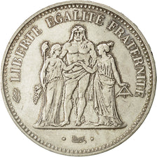 Munten, Frankrijk, Hercule, 50 Francs, 1974, PR, Zilver, KM:941.2, Gadoury:882a