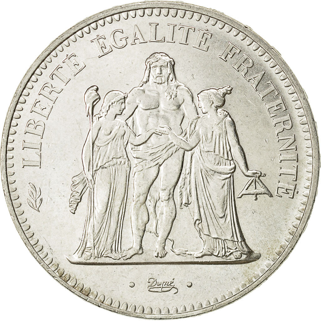 Coin, France, Hercule, 50 Francs, 1974, AU(55-58), Silver, KM:941.2