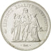 Münze, Frankreich, Hercule, 50 Francs, 1974, VZ, Silber, KM:941.2, Gadoury:882a