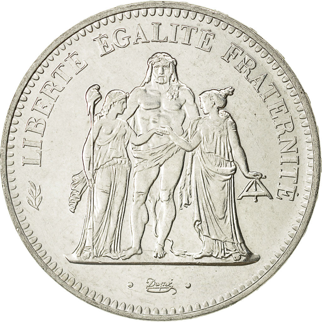 Coin, France, Hercule, 50 Francs, 1974, AU(55-58), Silver, KM:941.2