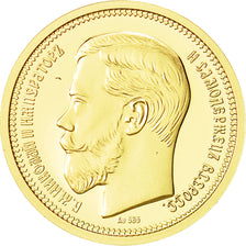 Russie, Medal, Reproduction 37.5 Roubles 1902, FDC, Or