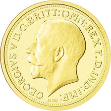 Great Britain, Medal, Reproduction Sovereign 1920, MS(65-70), Gold