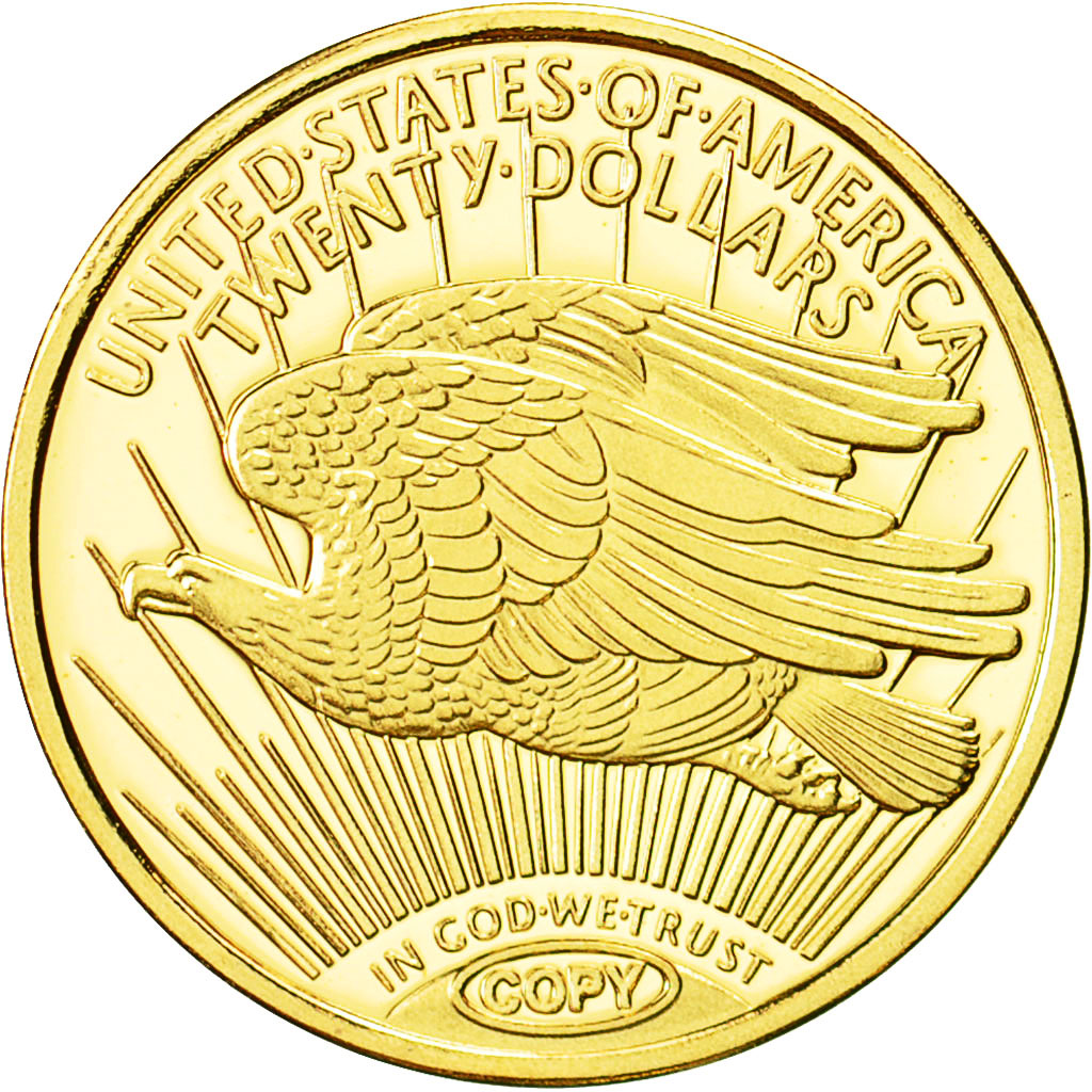 United States, Medal, Reproduction 20 Dollars, MS(65-70), Gold
