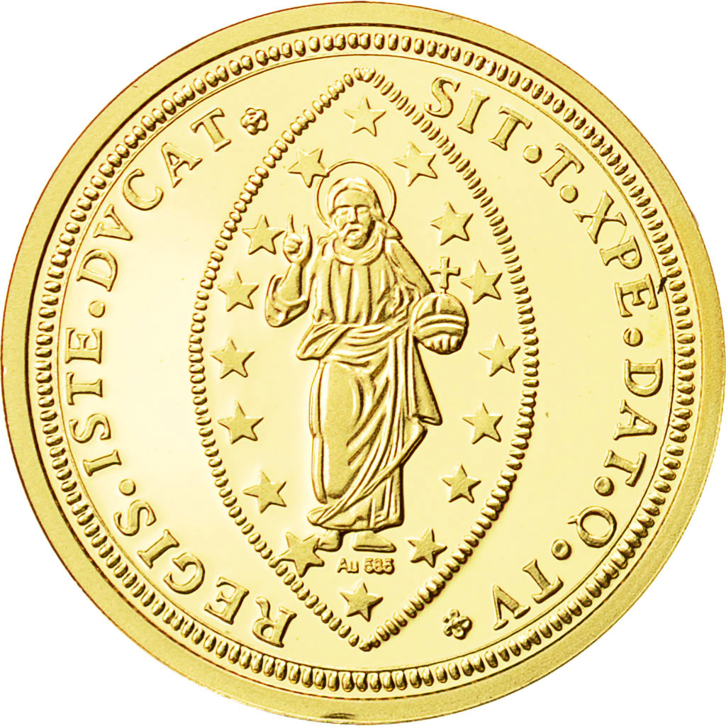Italy, Medal, Reproduction Sequin Venice, MS(65-70), Gold