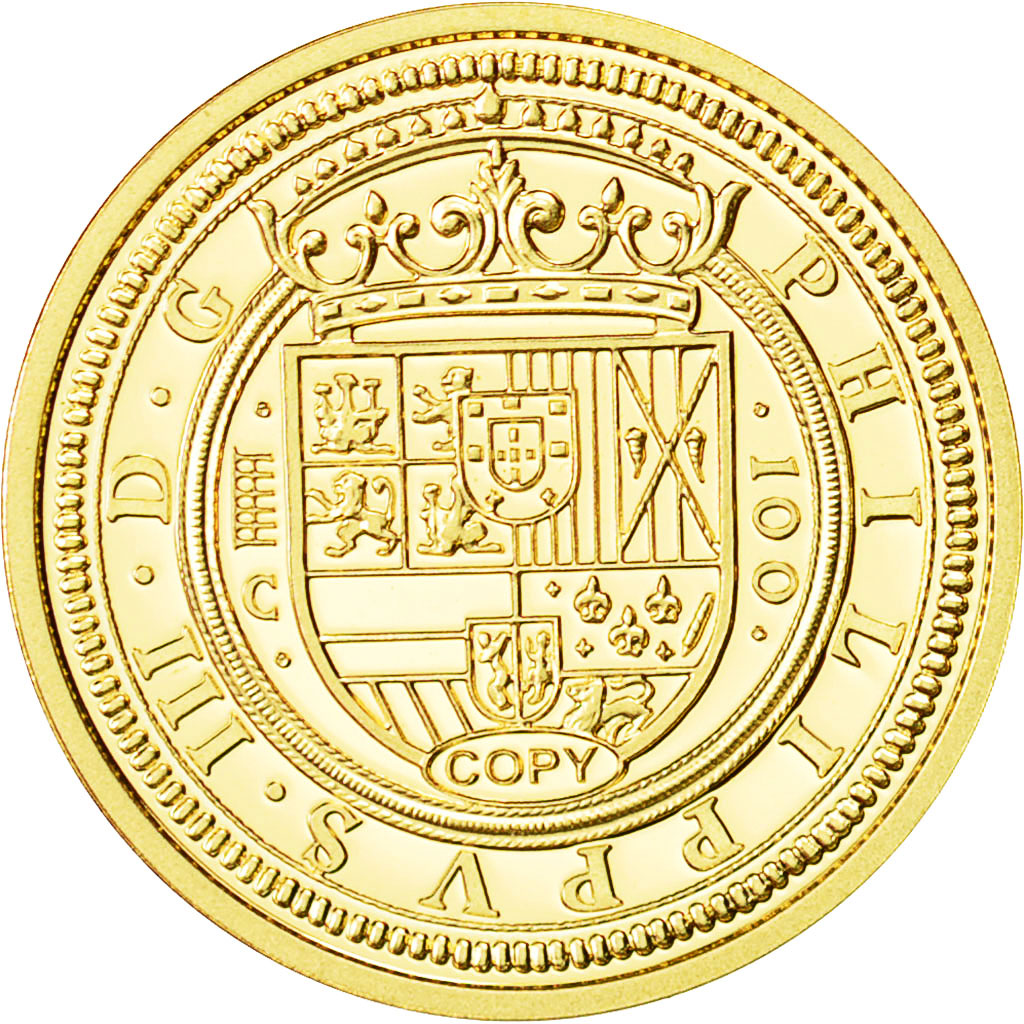 Spain, Medal, Reproduction Philippe III, MS(65-70), Gold
