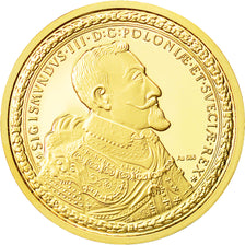 Polonia, Medal, Reproduction Sigismundus III, FDC, Oro