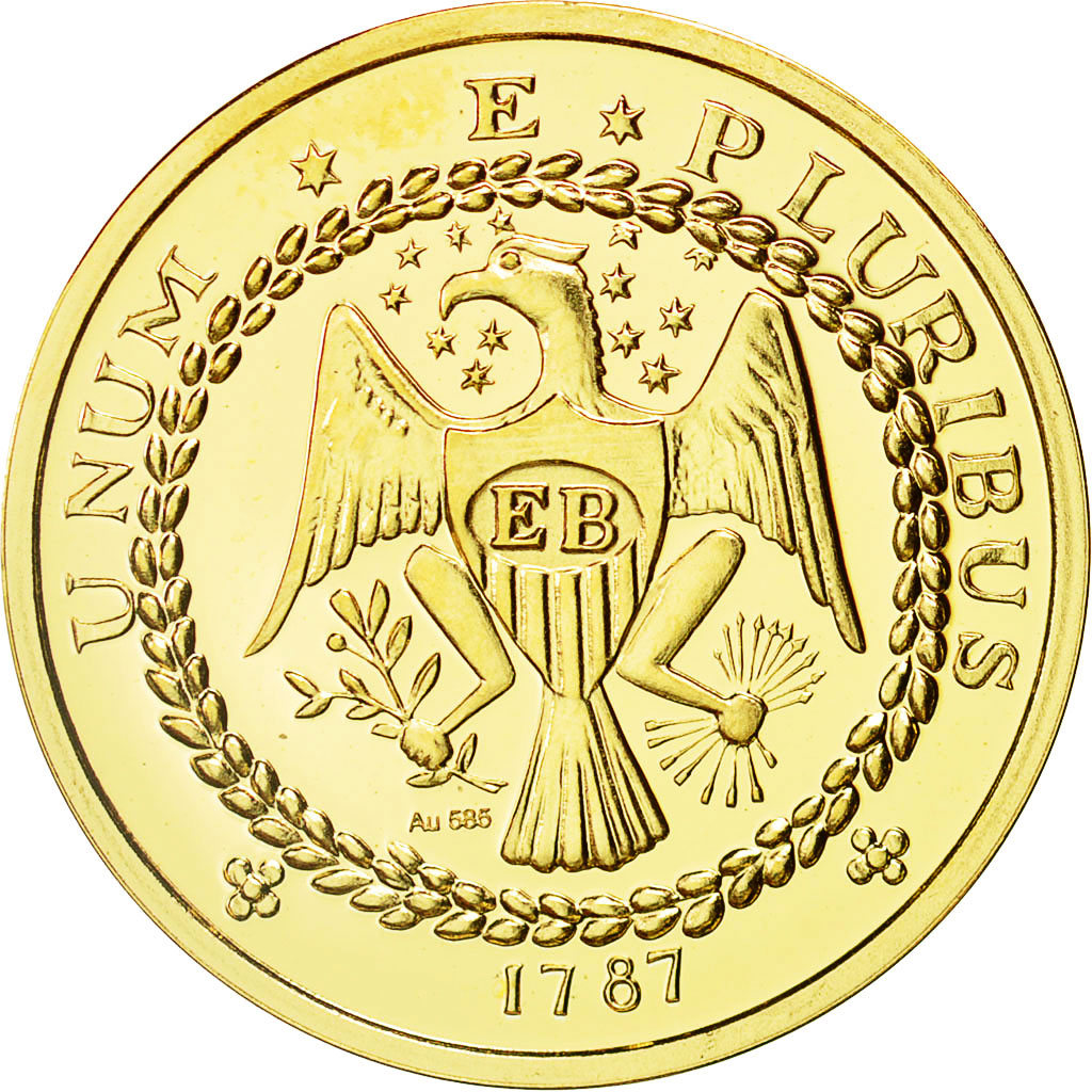 United-States, Medal, Reproduction Brasher Doubloon 1787, MS(65-70), Gold