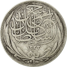Münze, Ägypten, Hussein Kamil, 5 Piastres, 1917, Heaton, S+, Silber, KM:318.2