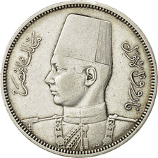 Coin, Egypt, Farouk, 5 Piastres, 1939, British Royal Mint, EF(40-45), Silver