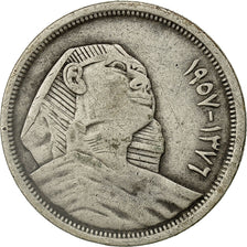 Coin, Egypt, 10 Piastres, 1957, EF(40-45), Silver, KM:383a