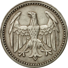 Coin, GERMANY, WEIMAR REPUBLIC, 3 Mark, 1924, Hamburg, EF(40-45), Silver, KM:43