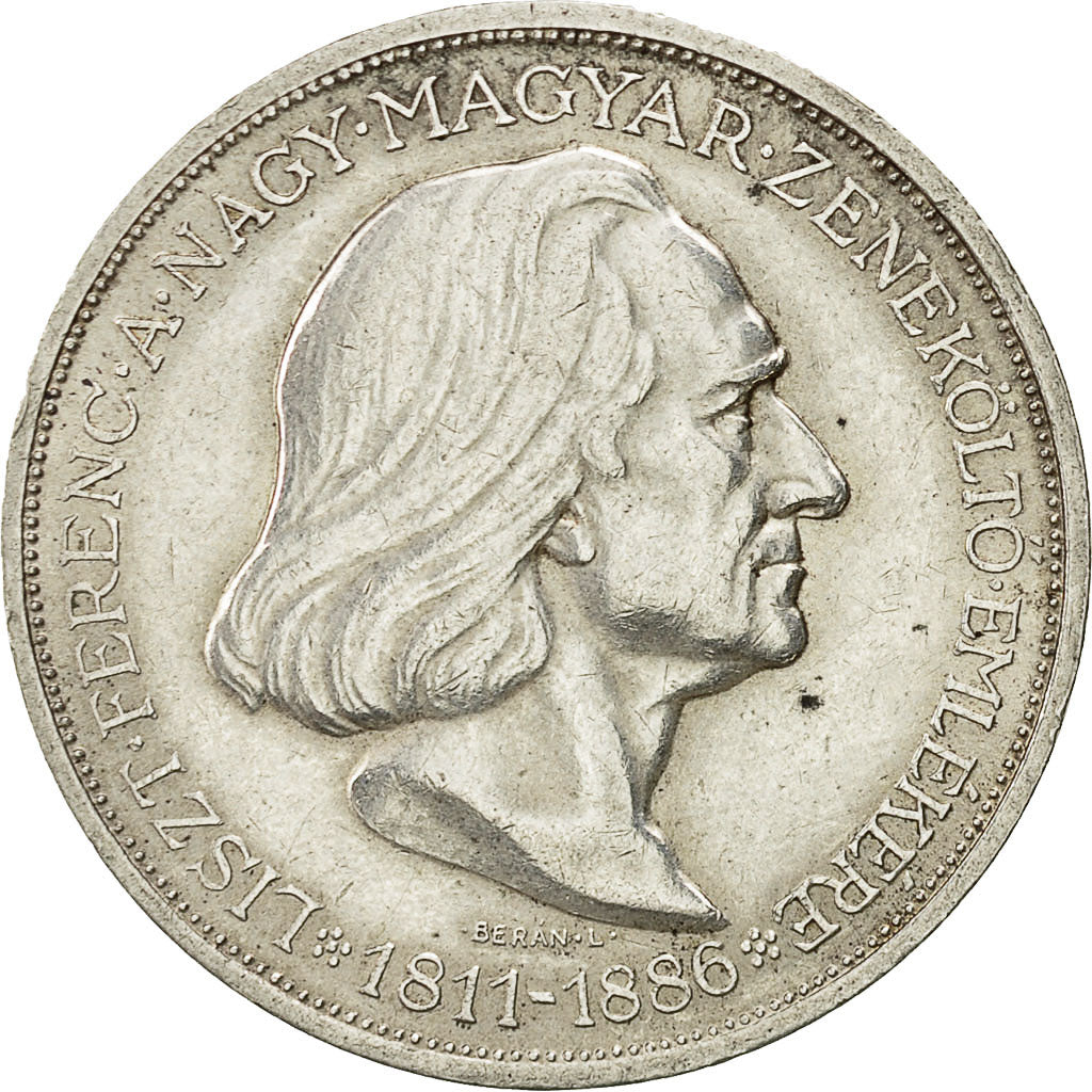 Coin, Hungary, 2 Pengö, 1936, AU(50-53), Silver, KM:515