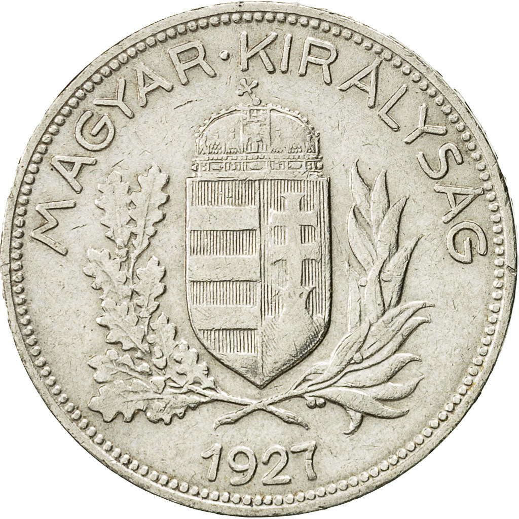 Coin, Hungary, Pengo, 1927, Budapest, EF(40-45), Silver, KM:510