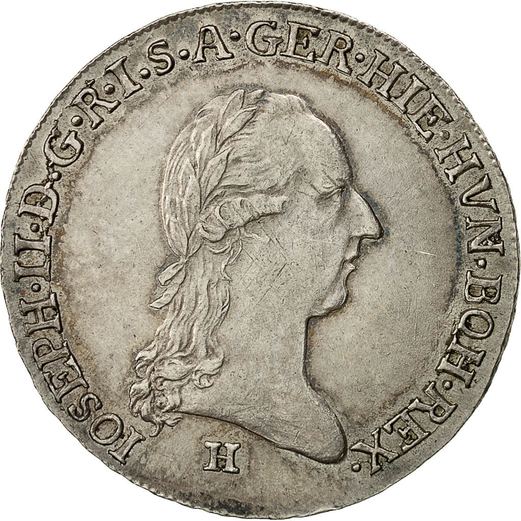 Coin, AUSTRIAN NETHERLANDS, Joseph II, 1/4 Kronenthaler, 1788, Günzburg