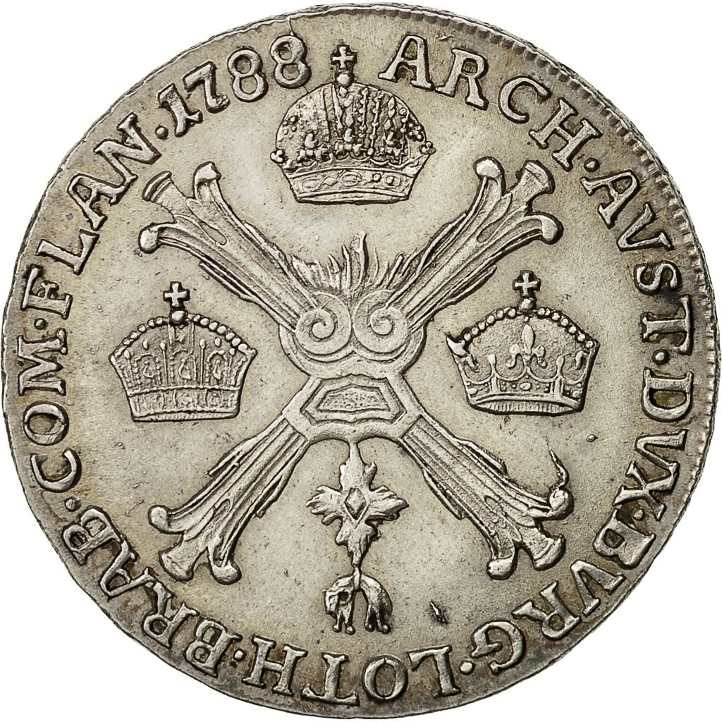 Coin, AUSTRIAN NETHERLANDS, Joseph II, 1/4 Kronenthaler, 1788, Günzburg