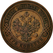 Münze, Russland, Nicholas II, 3 Kopeks, 1909, St. Petersburg, S+, Kupfer