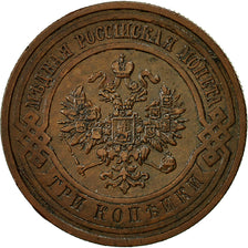 Coin, Russia, Nicholas II, 3 Kopeks, 1913, St. Petersburg, EF(40-45), Copper