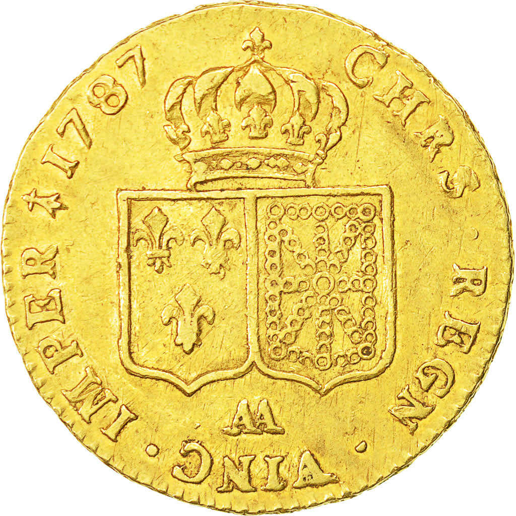 Münze, Frankreich, Louis XVI, Double louis d'or à la tête nue, 2 Louis D'or