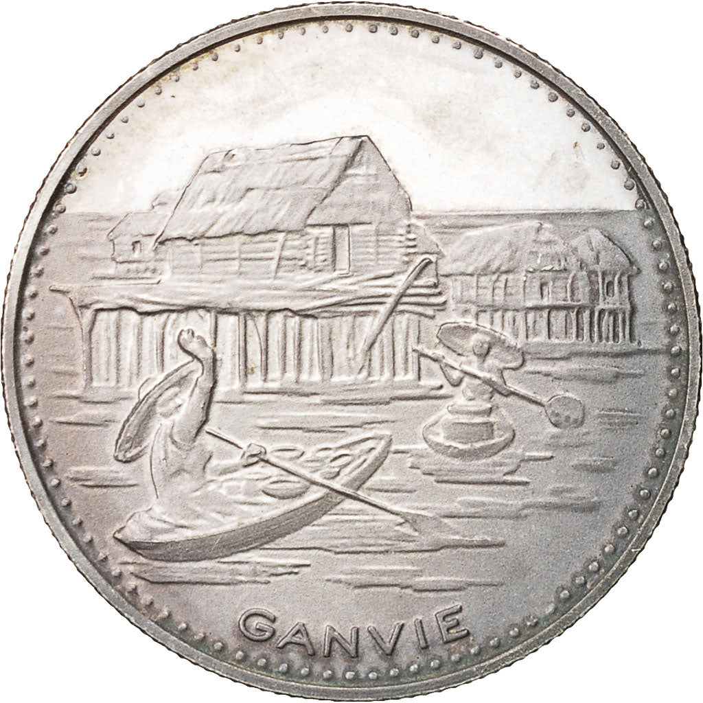 Münze, DAHOMEY, 100 Francs, 1971, UNZ, Silber, KM:1.3