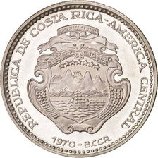 Munten, Costa Rica, 5 Colones, 1970, UNC-, Zilver, KM:191
