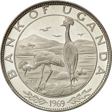 Monnaie, Uganda, 5 Shillings, 1969, SPL, Argent, KM:9