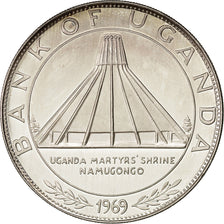 Coin, Uganda, 10 Shillings, 1969, MS(63), Silver, KM:10